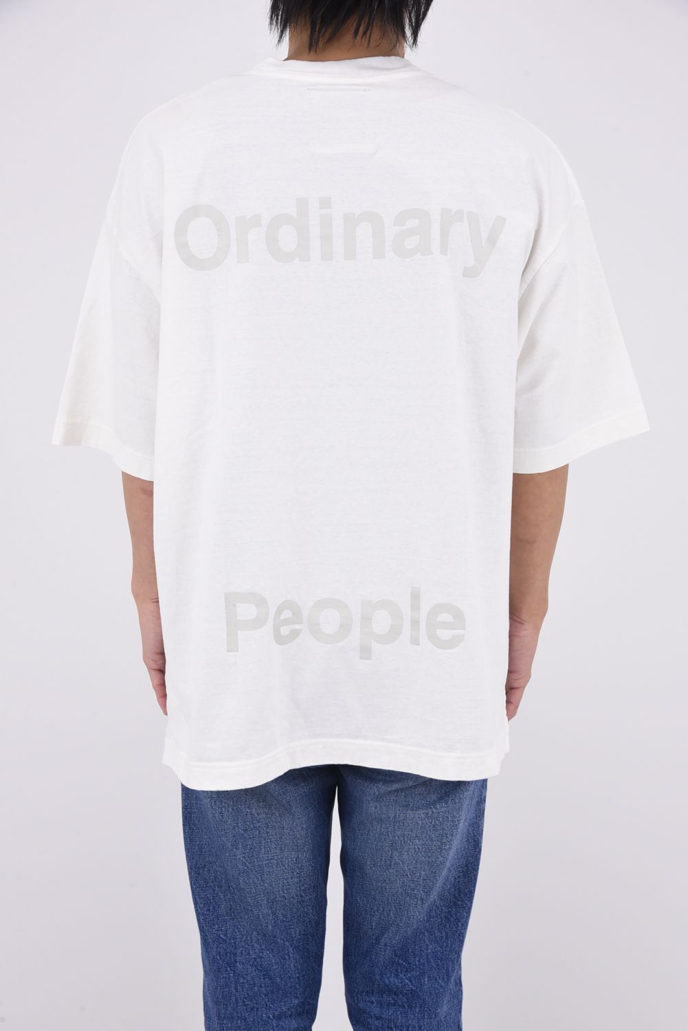 LEON PRINTED T-shirt / キャラクタープリント 刺繍ワッペン Tシャツ (ホワイト)