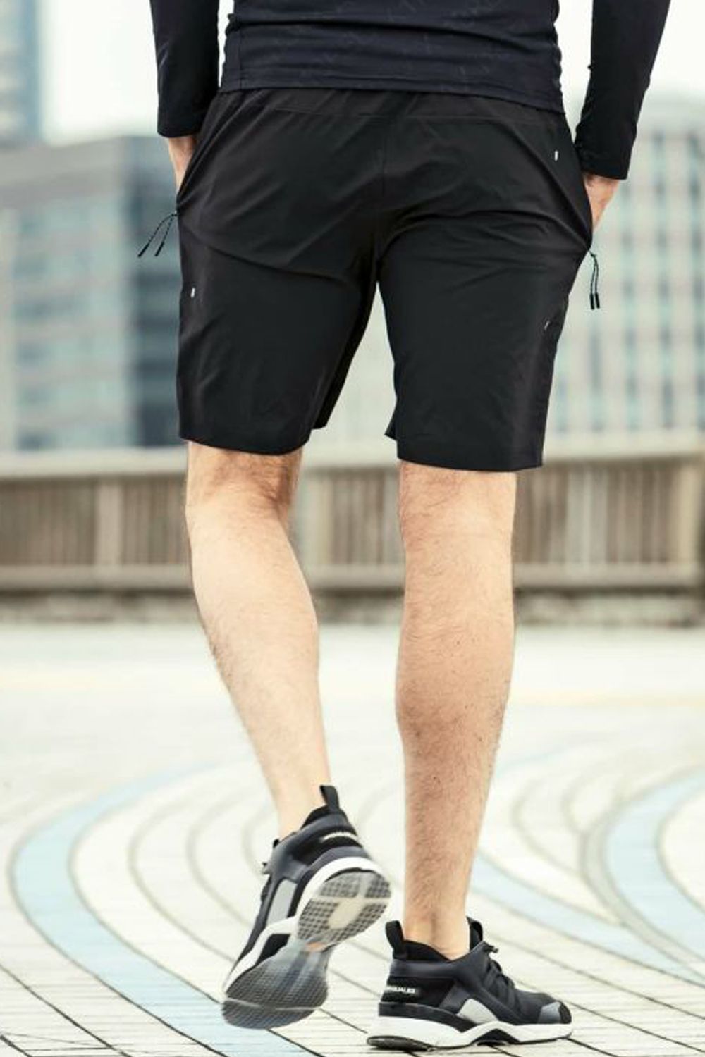 RUNNING LOGO  SHORT PANTS  / ランニング ロゴ ショートパンツ ブラック