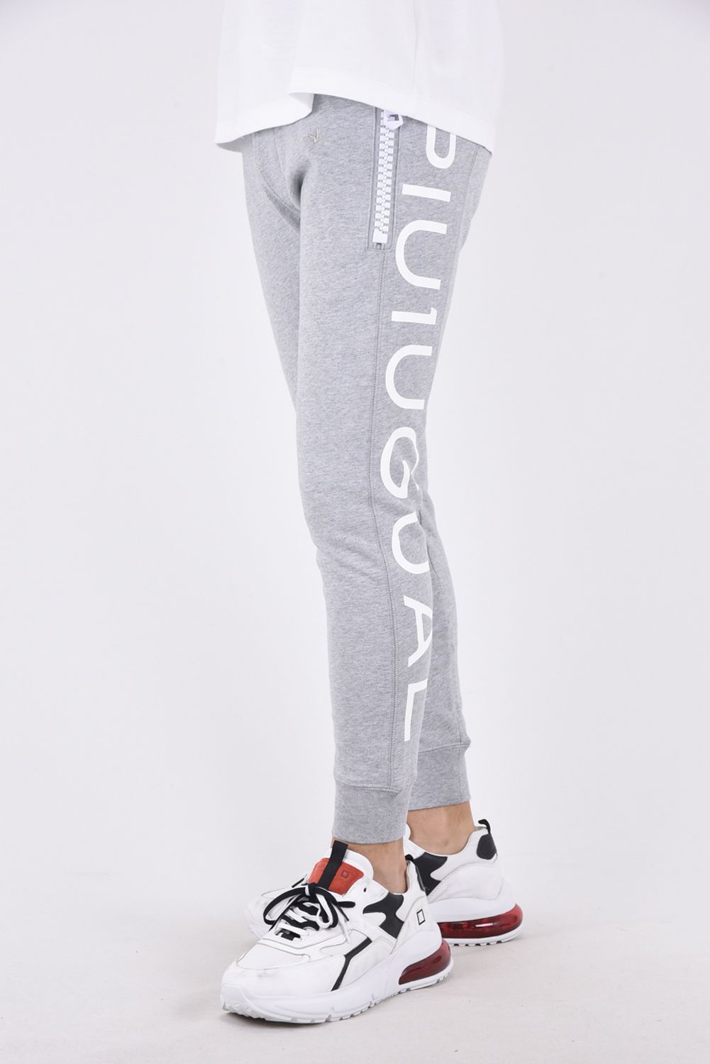 SIDE LOGO BIG ZIPPER JOGGER  / ビッグファスナー サイドロゴ スウェット パンツ グレー