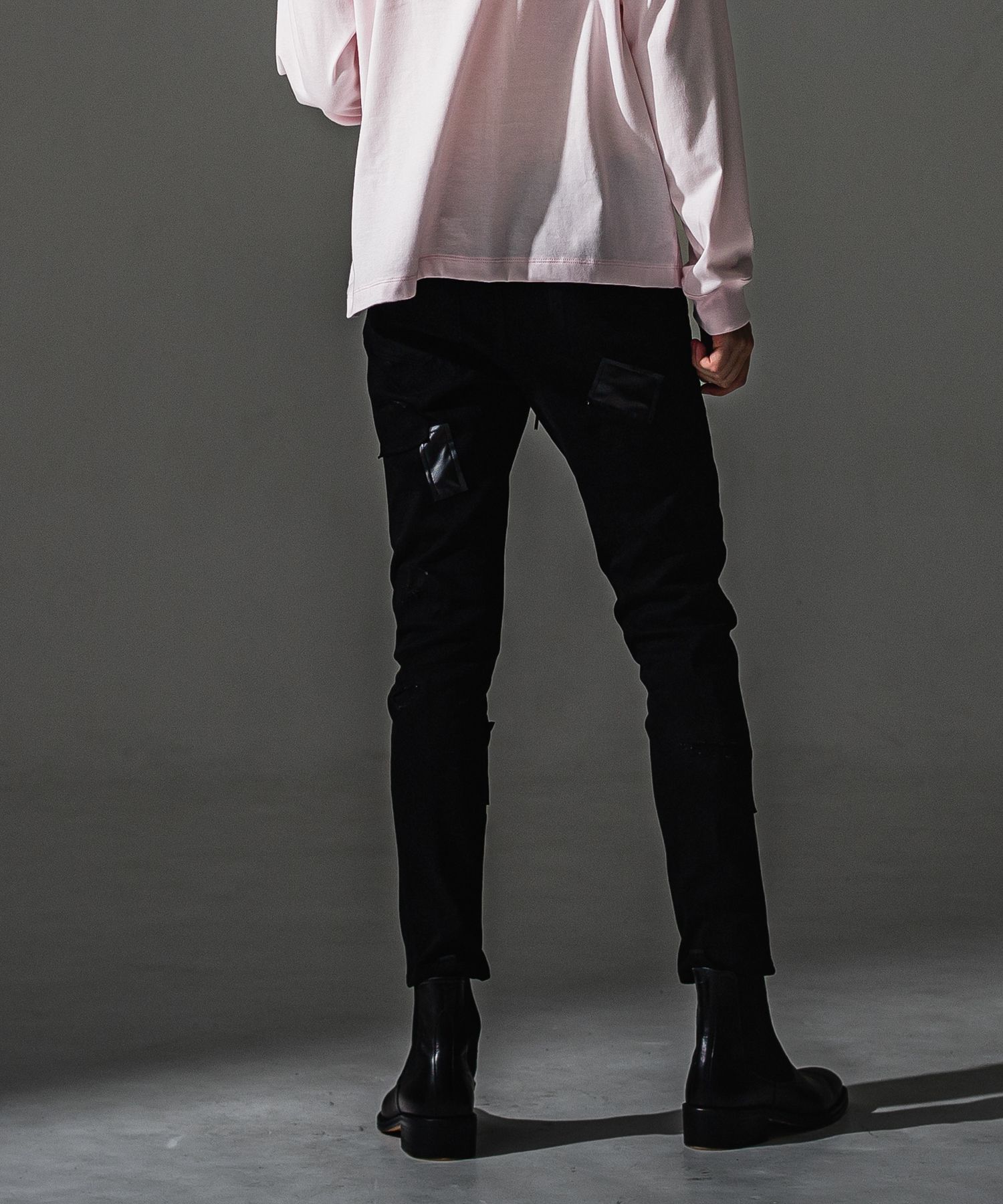 MICK DENIM JERSEY / 定番 デニム ジャージーンズ （ブラックリメイク）（9月上旬入荷予定）※オーダー締切:5月23日(土)17時