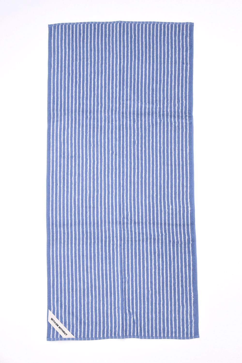 Bath Towel / シルク混 バスタオル (ブルーストライプ)