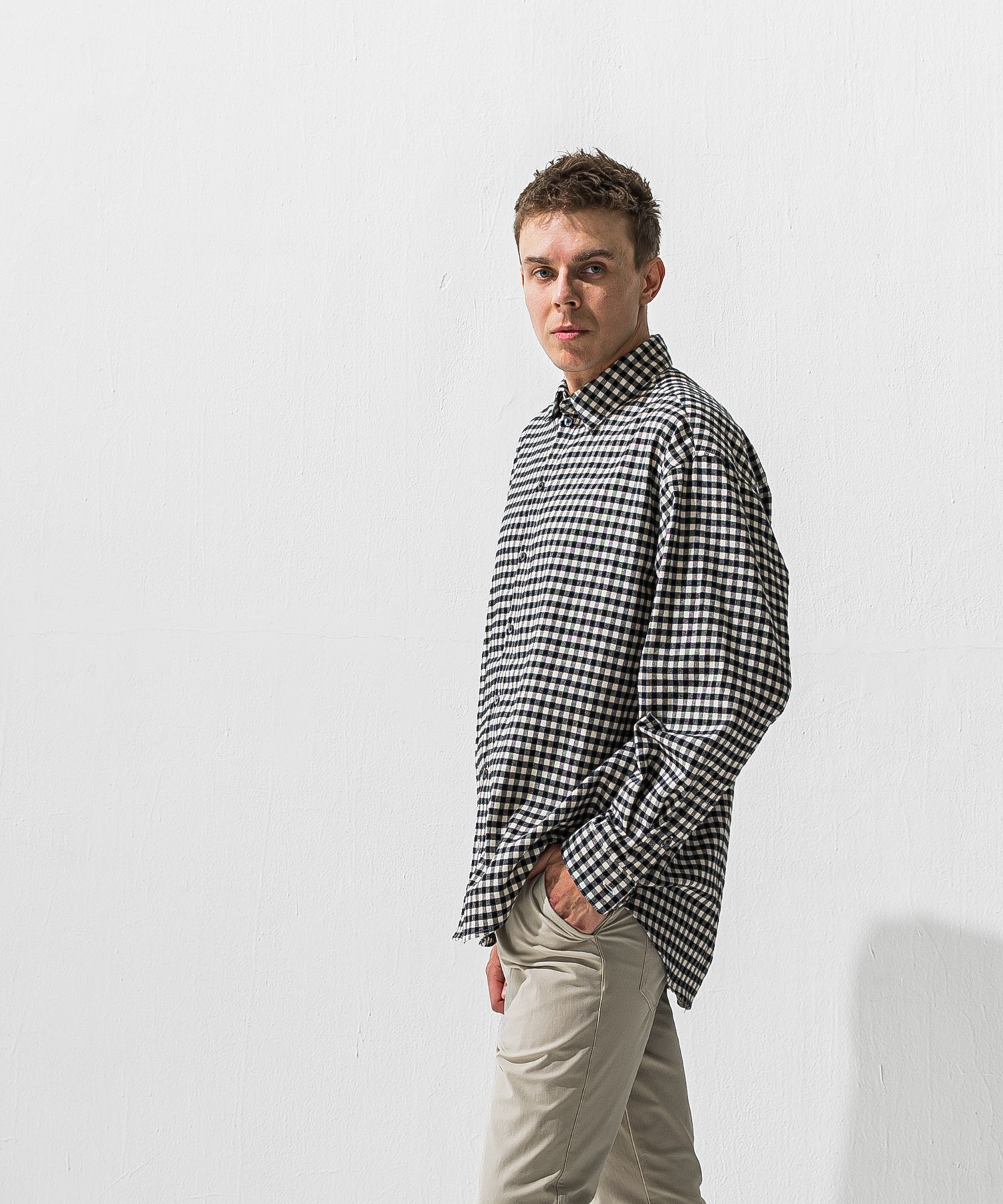 FLANNEL JACKSHIRTS  / オーガニックコットン フランネルシャツ (ギンガム) (1月上旬入荷予定) ※オーダー締切:9月7日(月)17時