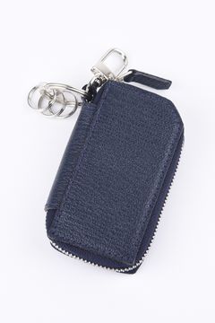 【残り1点】 SMART KEY CASE / LA111GT ゴートレザー スマートキーケース ネイビー/ホワイト