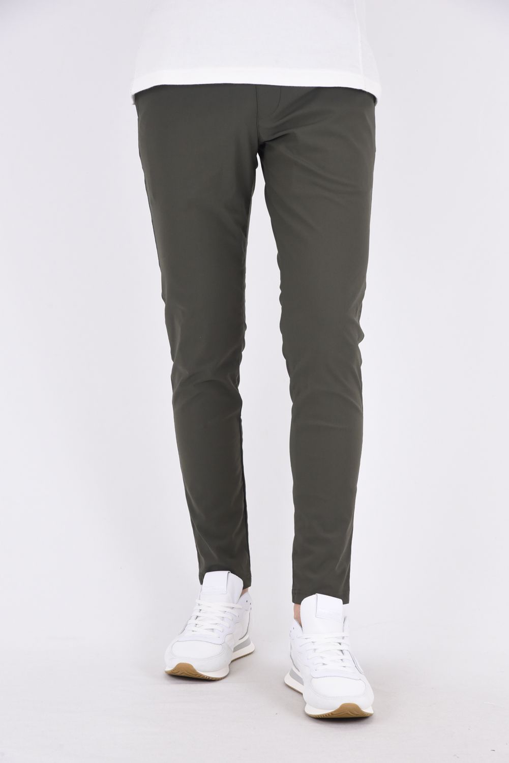 CHRIS EASY PANTS / 【定番】 高機能ナイロン マイクロファイバー スラックス イージーパンツ ナイロンカーキ