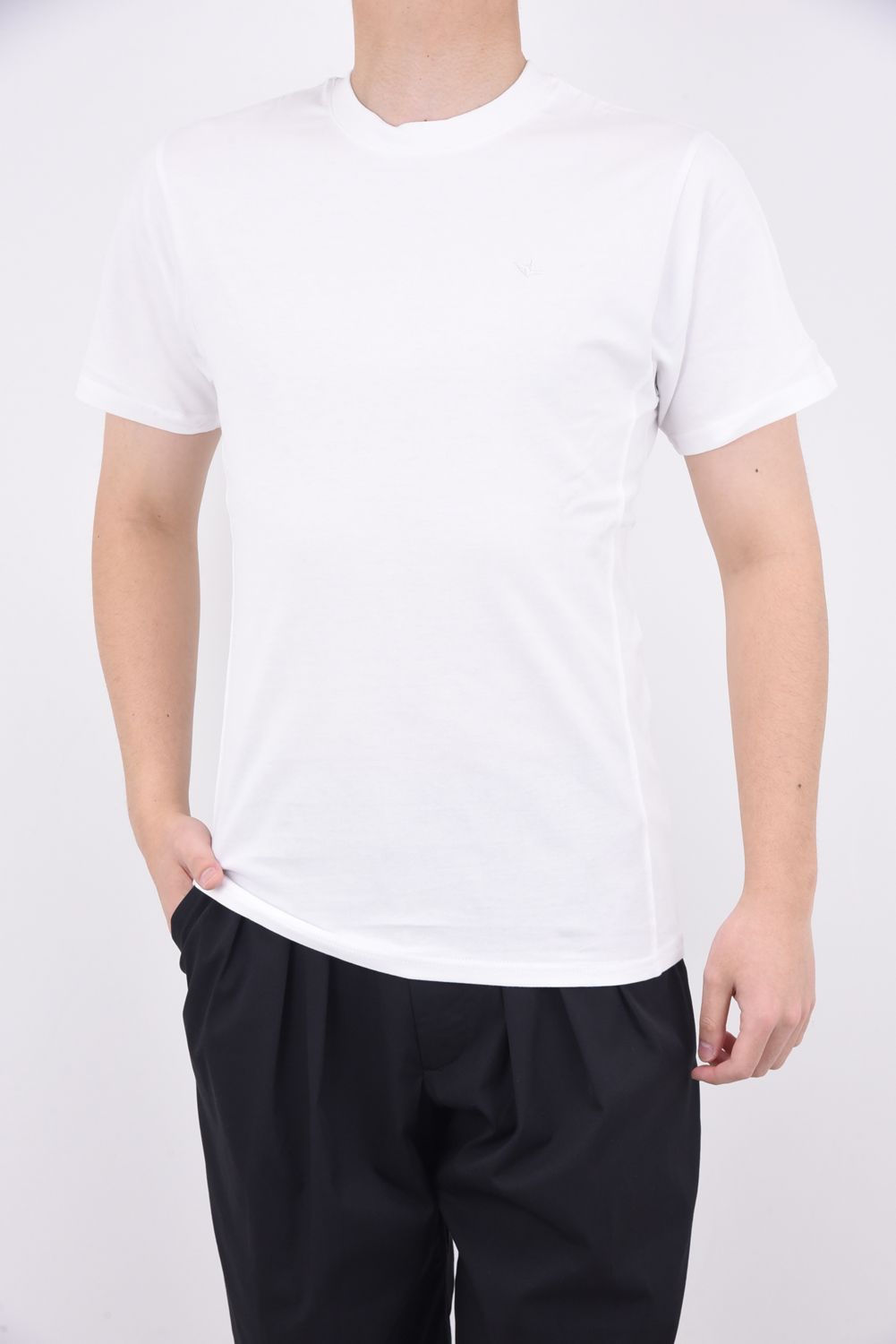 CODE EMBROIDERY T-SHIRTS / コード刺繍 半袖Tシャツ ホワイト