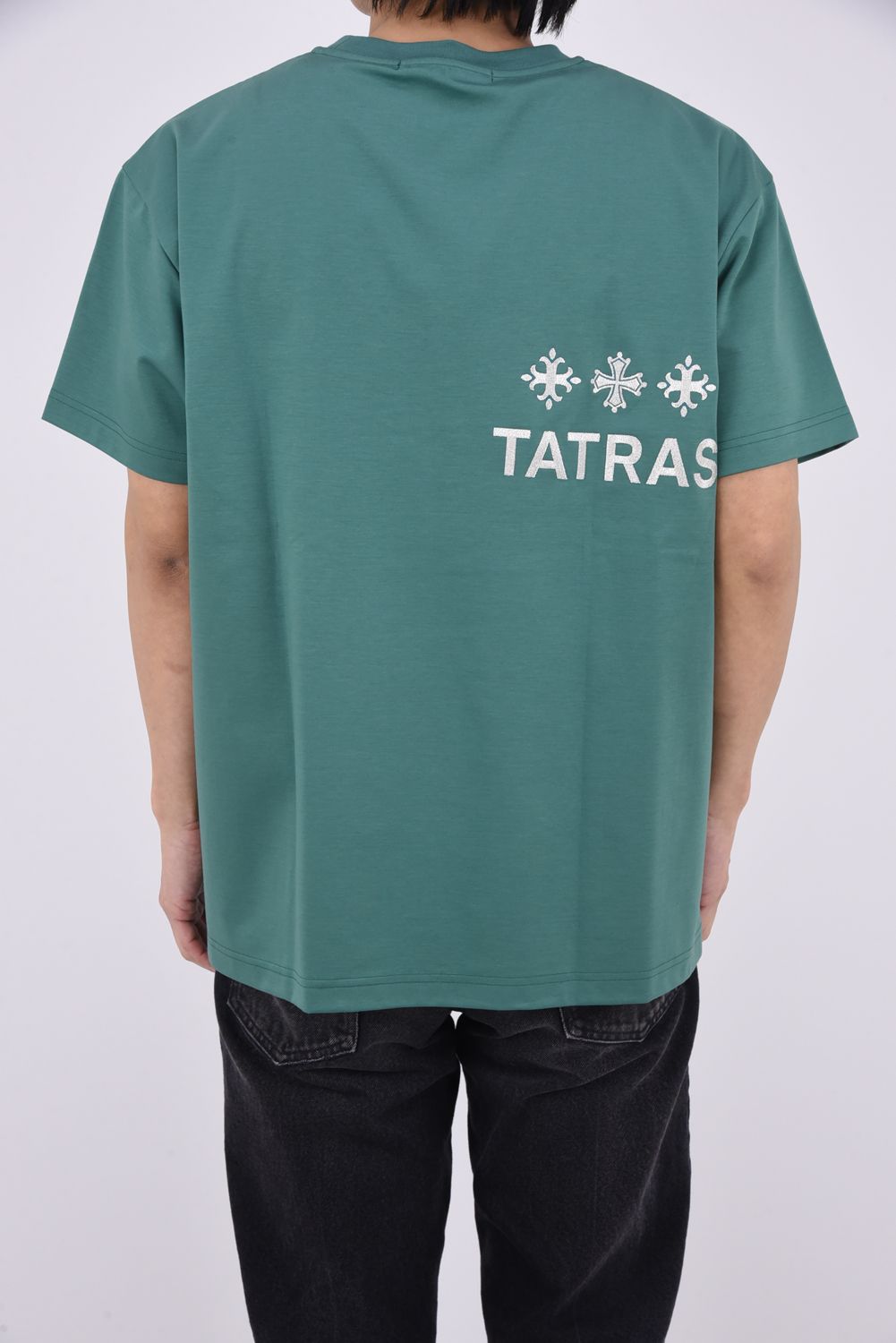 NUNKI (ヌンキ) / ブランドロゴ刺繍 ハーフスリーブ Tシャツ グリーン