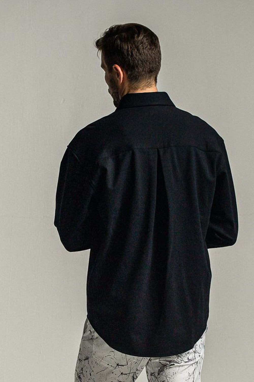 JERSEY JACK SHIRTS / 裏起毛 ジャックシャツ ブラック