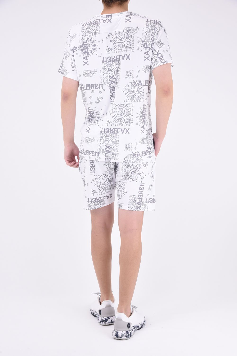 ALOHA PAISLEY T-SHIRTS / ペイズリー柄 半袖ラッシュガード ホワイト