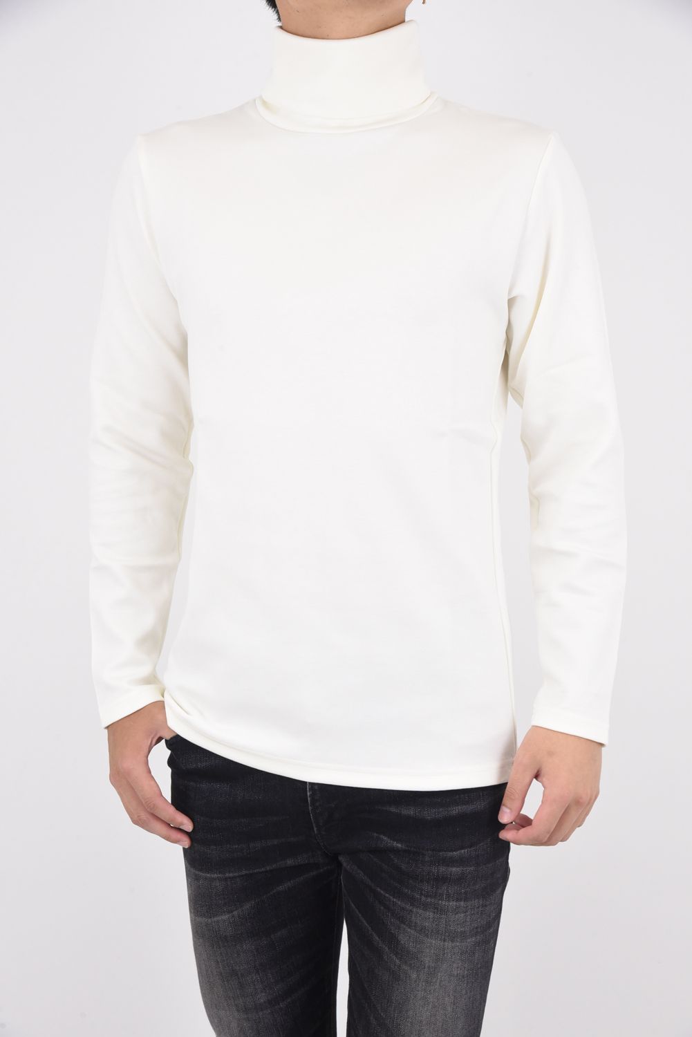 L/S TURTLE / ロングスリーブ ウォーム タートルーネック ホワイト