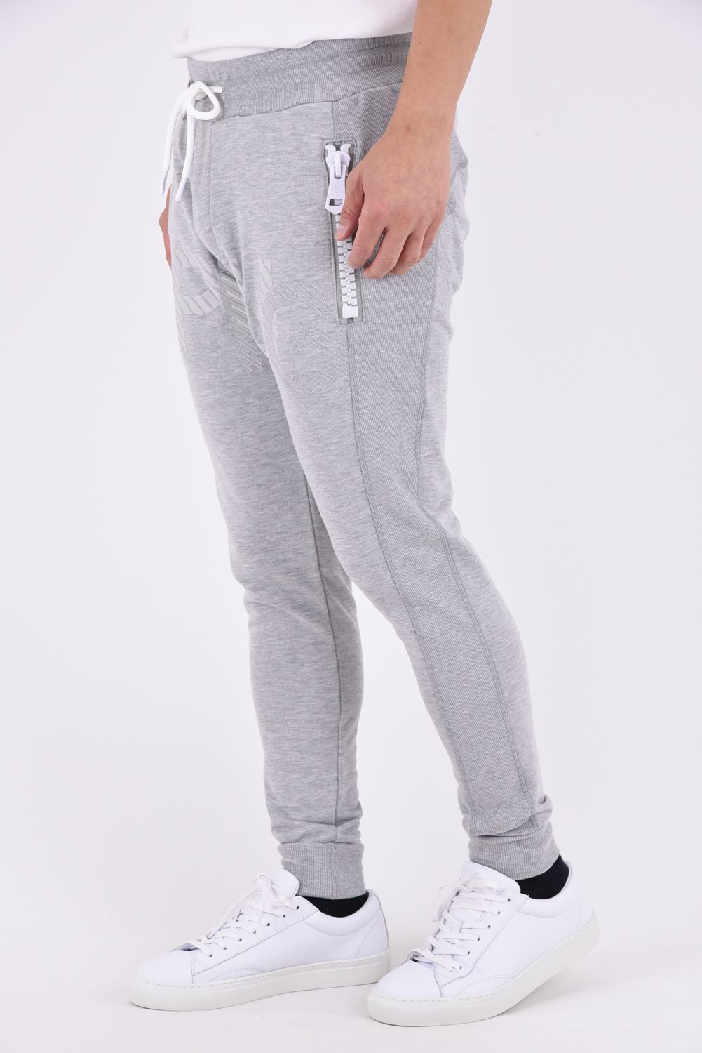 【26AW】 TC FRENCH TERRY SHADOW LOGO LONG PANTS / フレンチテリー シャドーロゴ ロングパンツ (グレー)