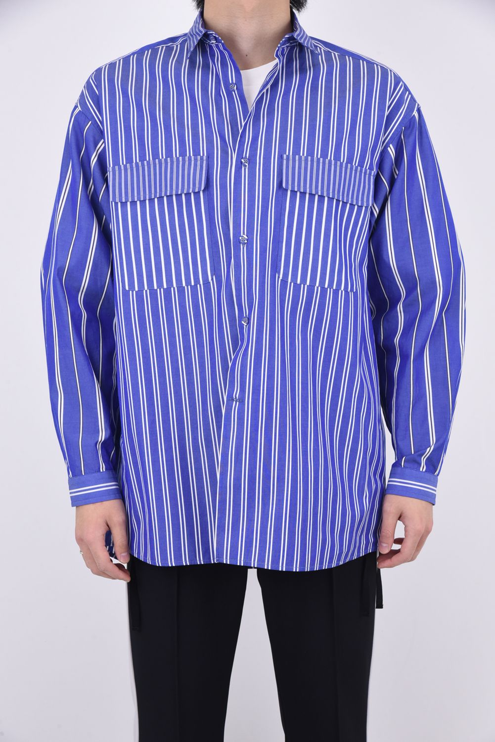 White Mountaineering - MULTI STRIPE WIDE SHIRT / マルチ