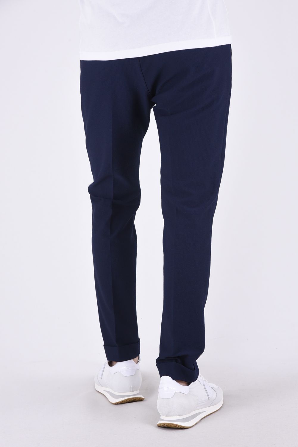 COMFY PANTS / ストレッチサッカー スラックス  ネイビー
