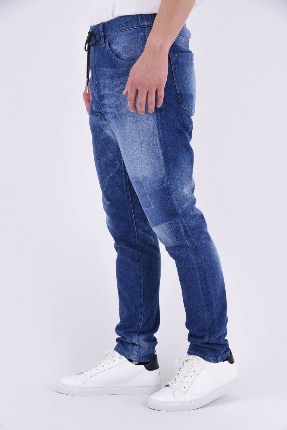 MICK DENIM JERSEY / 定番 デニム ジャージーンズ インディゴリメイク