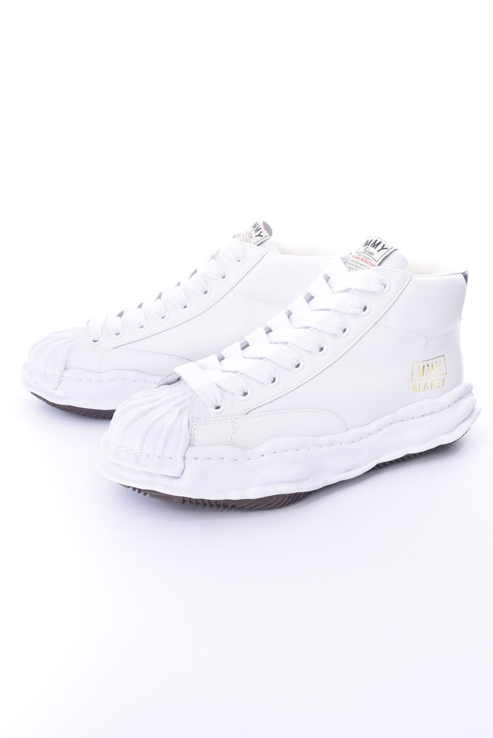 "BLAKEY" OG Sole Leather High-top Sneaker / オリジナルソール レザーハイカットスニーカー ホワイト
