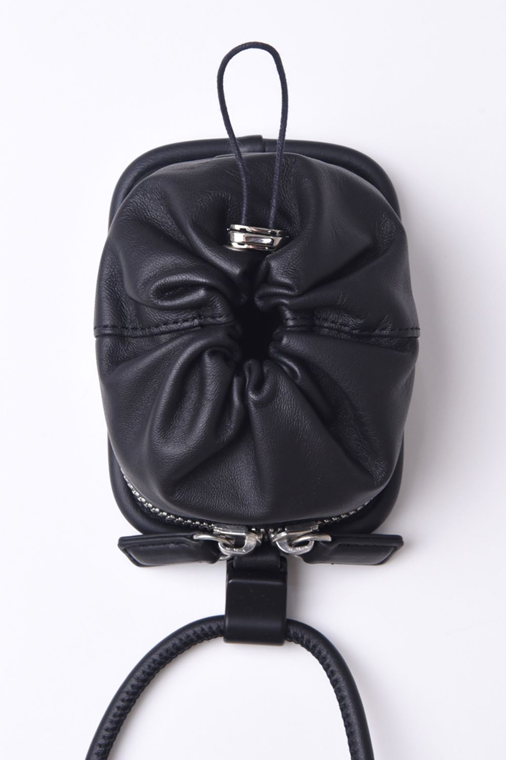 EXCHANGE-SHOULDER-PURSE-SET / ストラップ付き MagSafe対応 ショルダーコンポジションパース(ブラック)