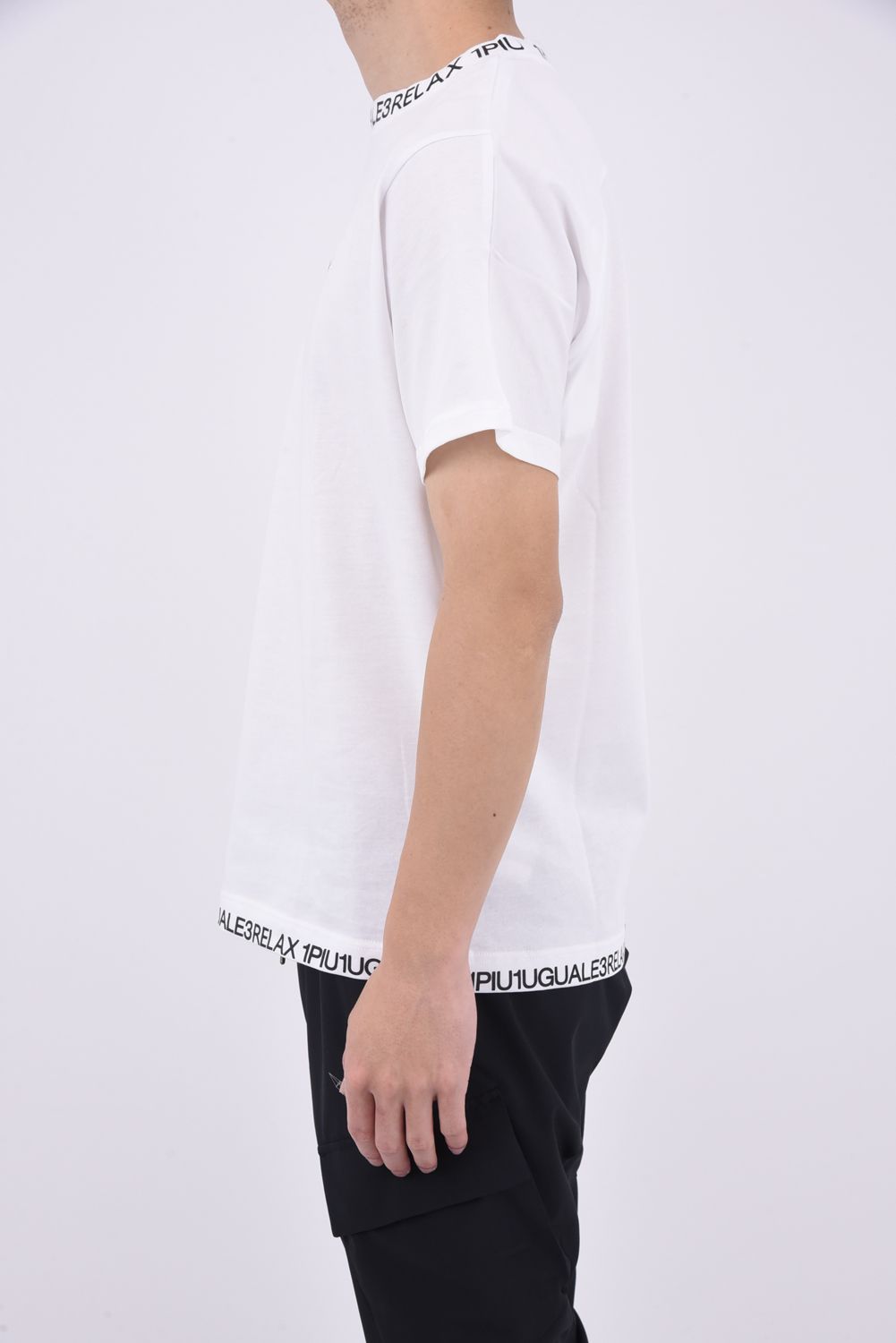 COLLAR LOGO T-SHIRT / ネックロゴ 半袖Tシャツ ホワイト