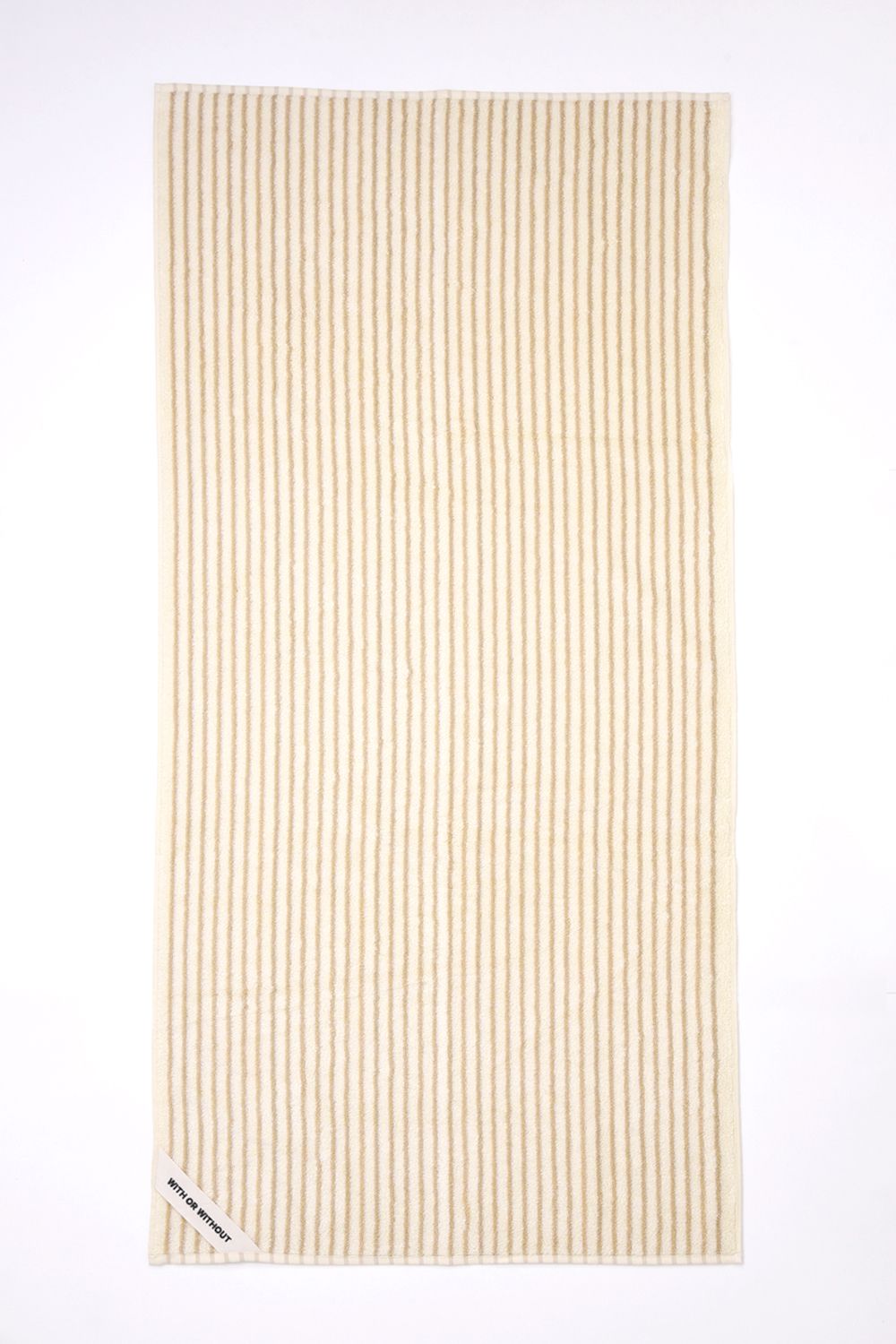 Bath Towel / シルク混 バスタオル (アイボリーストライプ)