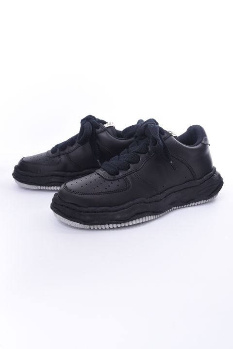 "WAYNE LOW" OG sole leather Low-Top sneaker / オリジナルソール レザー ローカットスニーカー ブラック / ブラック