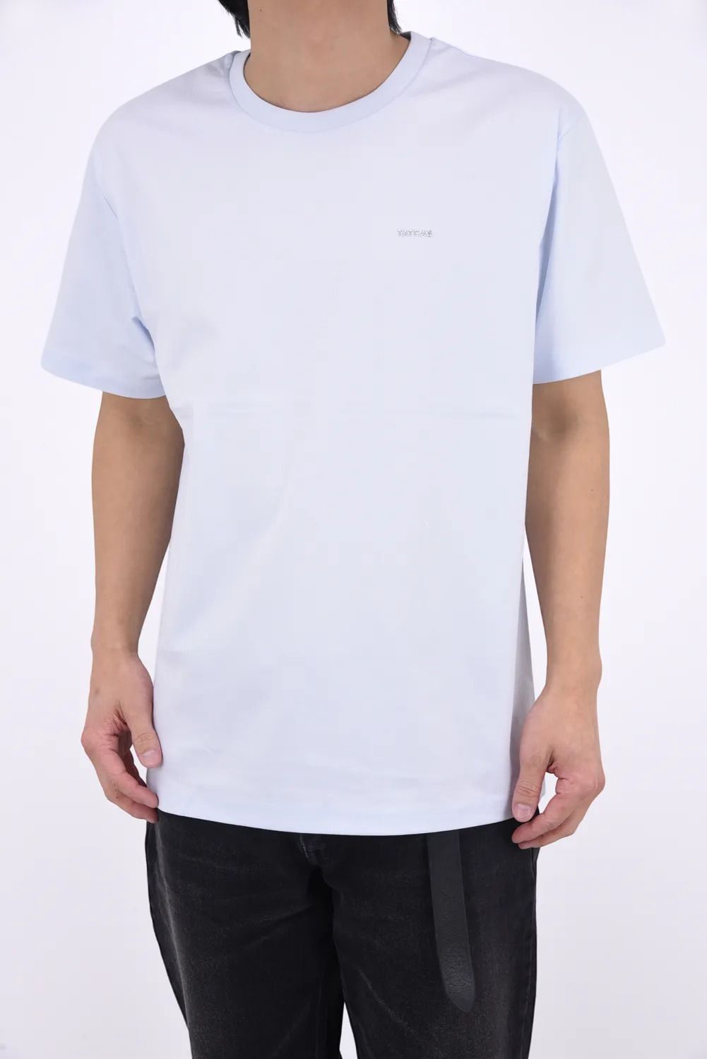 SELO (セロ) / ブランドロゴ クルーネック 半袖 Tシャツ (サックス)