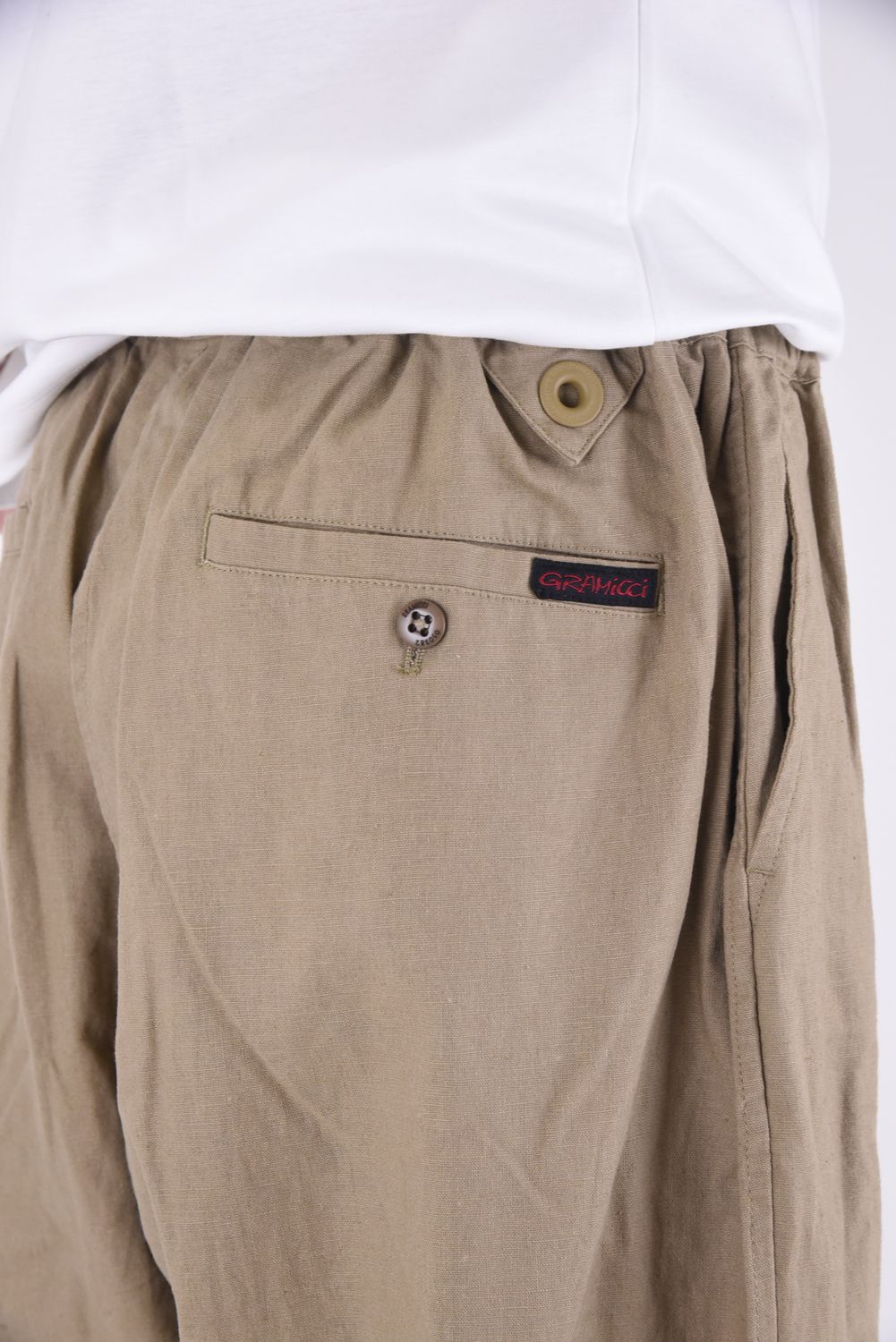 WM / GRAMICCI SAROUEL PANTS / グラミチコラボ コットン / リネン サルエルパンツ ベージュ