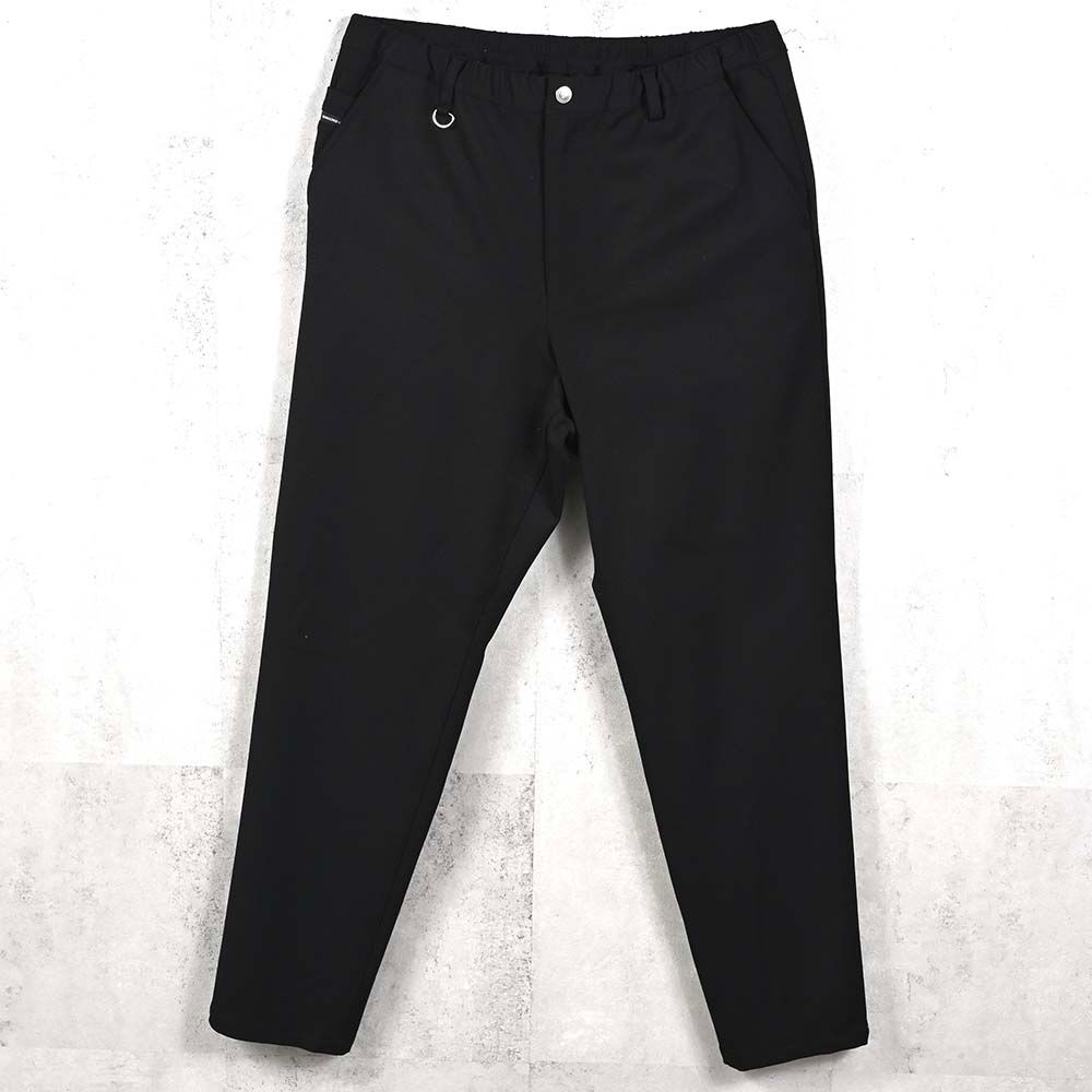 PAT WIDE EASY PANTS / ワイドテーパード イージースラックス (ブラック) (12月上旬入荷予定) ※オーダー締切:9月7日(月)17時
