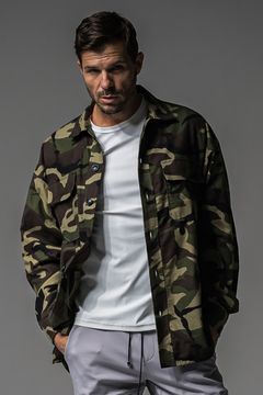 CPO SHIRTS JK / オーバーサイズ ドロップショルダー CPOジャケット カモフラージュ (9月末入荷予定)