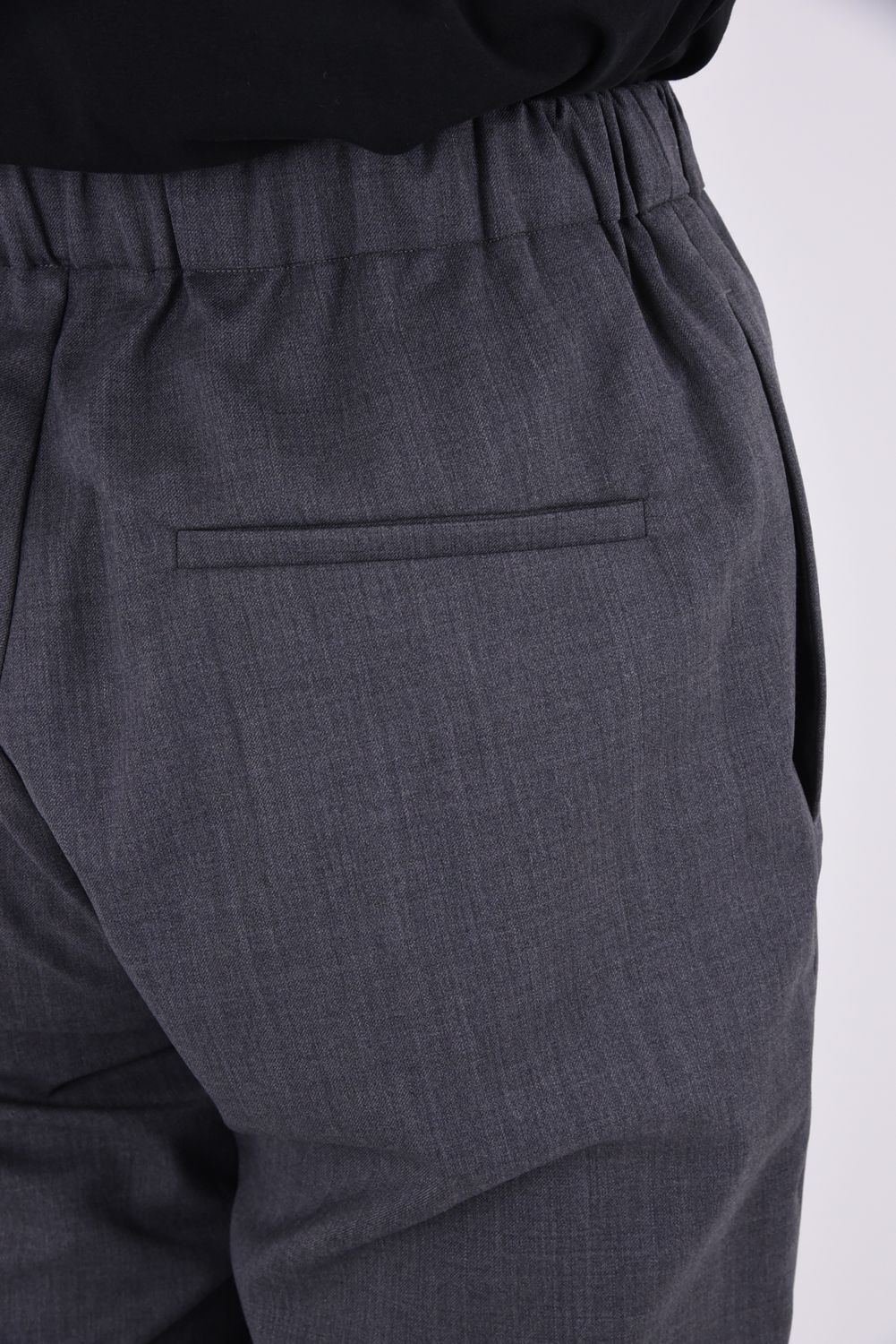 TWILL SOFT FLARE PANTS / ツイル ソフトフレアパンツ (グレー)