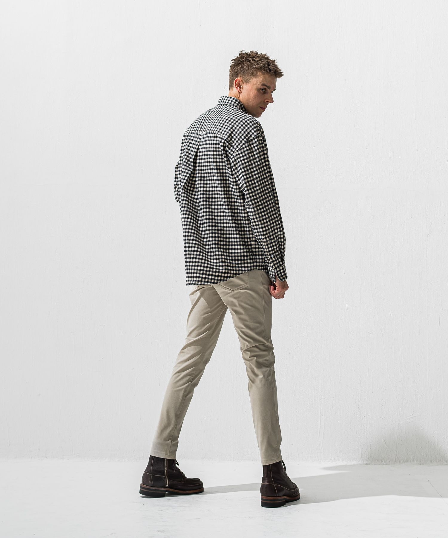 FLANNEL JACKSHIRTS  / オーガニックコットン フランネルシャツ (ギンガム) (1月上旬入荷予定) ※オーダー締切:9月7日(月)17時