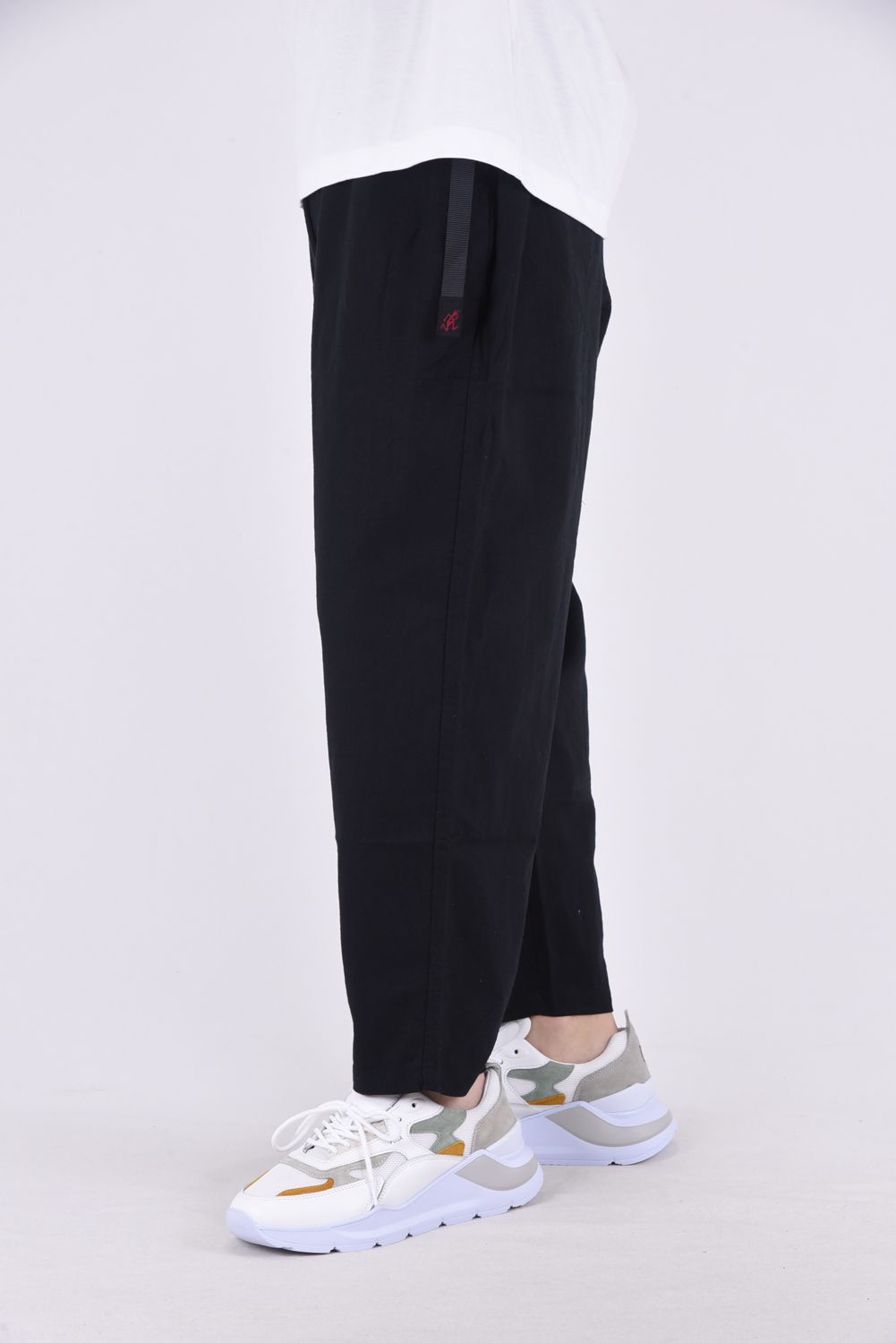 WM / GRAMICCI SAROUEL PANTS / グラミチコラボ コットン / リネン サルエルパンツ ブラック