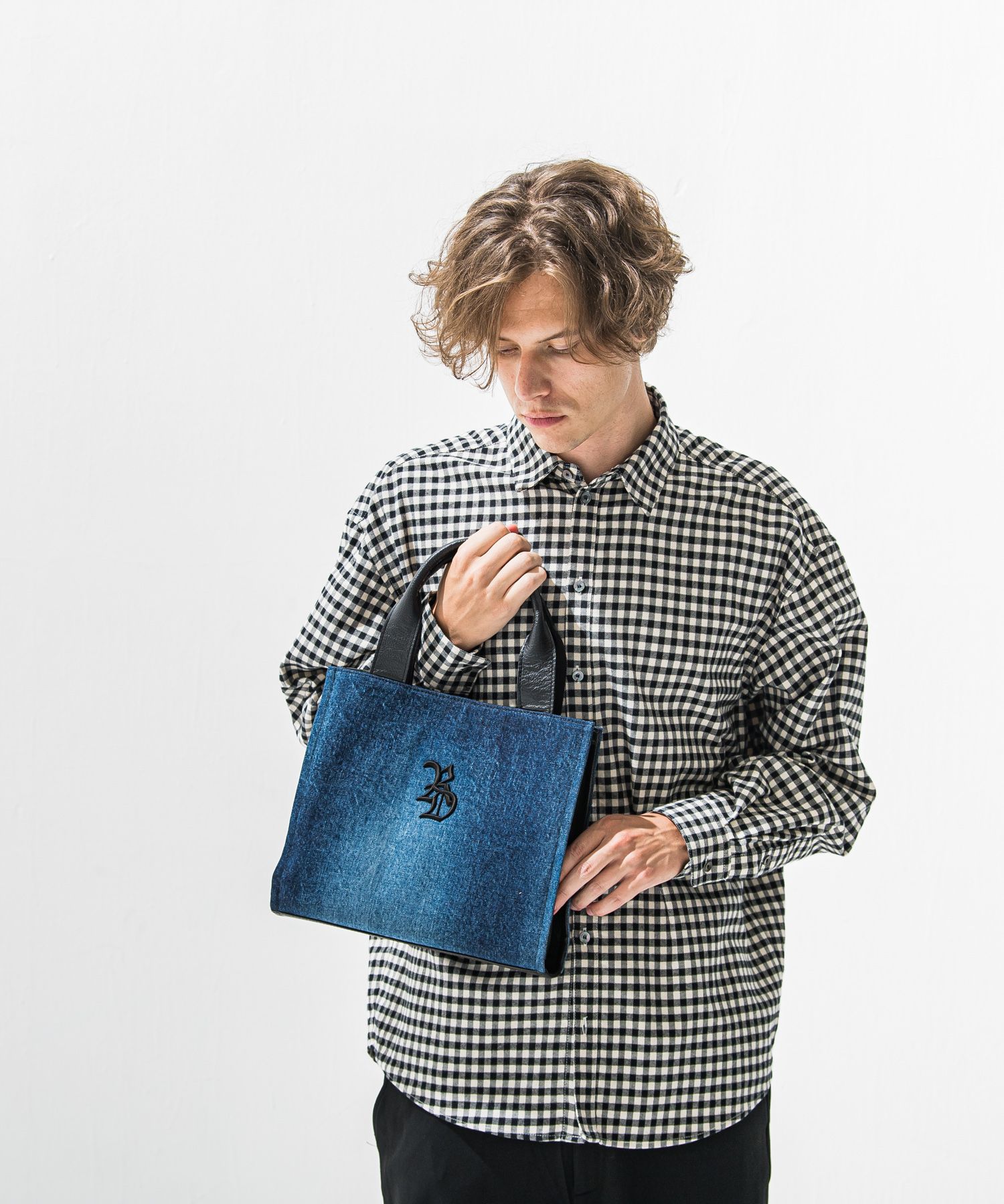 【decadeコラボ】 DENIM MIDDLE TOTE BAG / デニム ミドルサイズ トートバッグ (デニム) (12月上旬頃入荷予定) ※オーダー締切:9月7日(月)17時