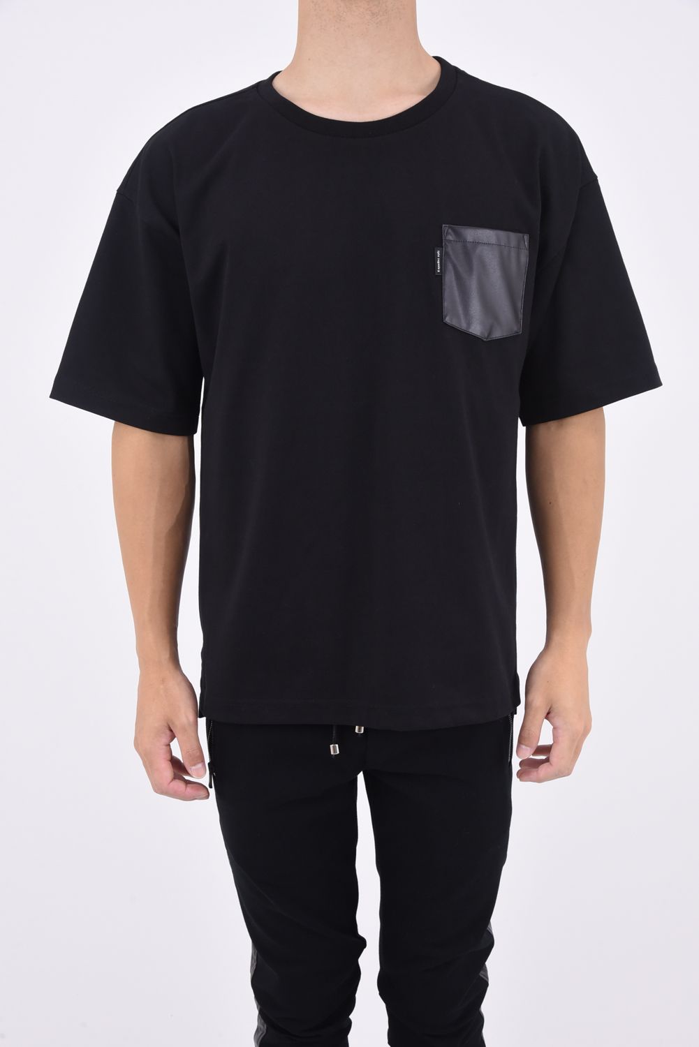 POCKET BIG T / ビッグシルエット ポケットTシャツ ブラック