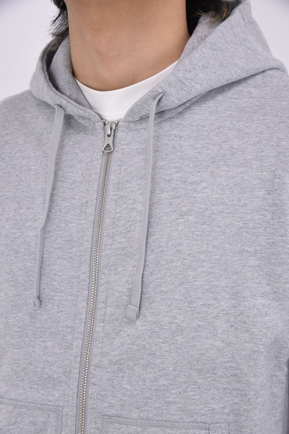 【国内正規品】【STANDARD FIT】 MIDWEIGHT TERRY ZIP HOODIE / ミッドウェイトテリー フルジップパーカー (ヘザーグレー)