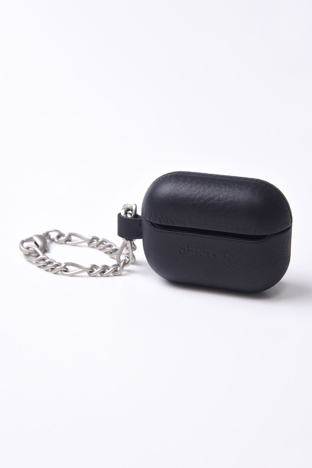LEATHER AirPods Pro CASE WITH CHAIN / チェーン付レザーAirPods Proケース (ブラック)