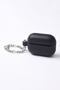 LEATHER AirPods Pro CASE WITH CHAIN / チェーン付レザーAirPods Proケース (ブラック)
