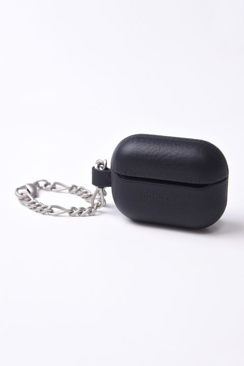 LEATHER AirPods Pro CASE WITH CHAIN / チェーン付レザーAirPods Proケース (ブラック)