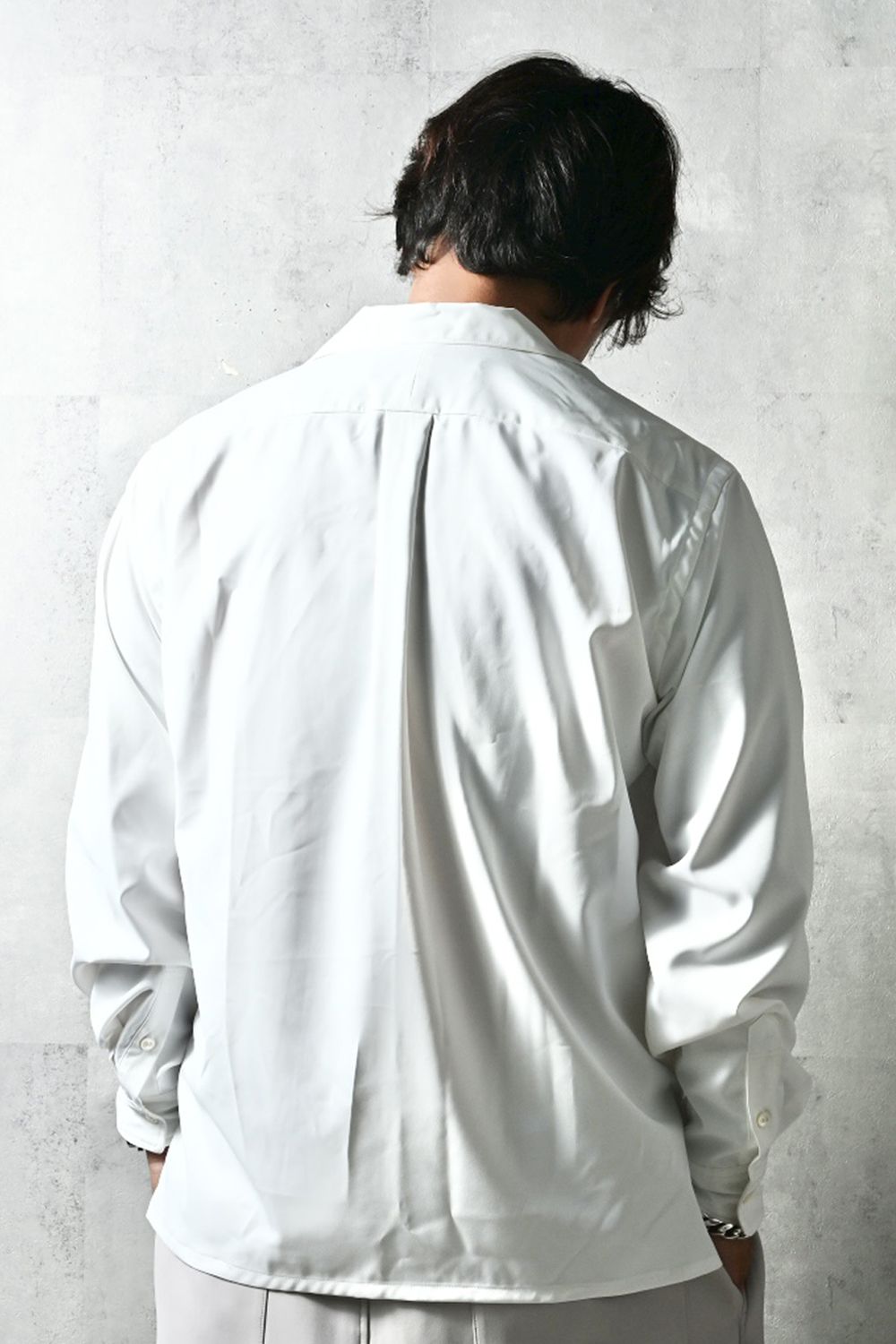 WILL SHIRTS / メッセージプリント リラックスシルエット オープンカラーシャツ (ホワイト) (3月中旬入荷予定) ※オーダー締切12/13(土)17:00