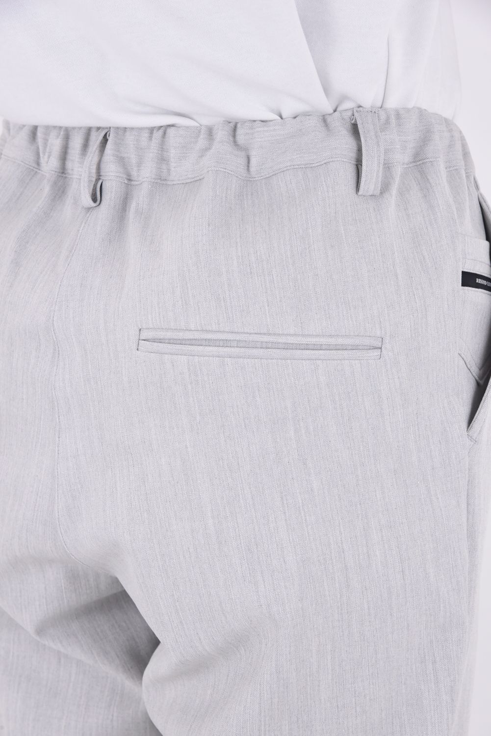 PAT WIDE EASY PANTS / ワイドテーパード イージースラックス (グレー)