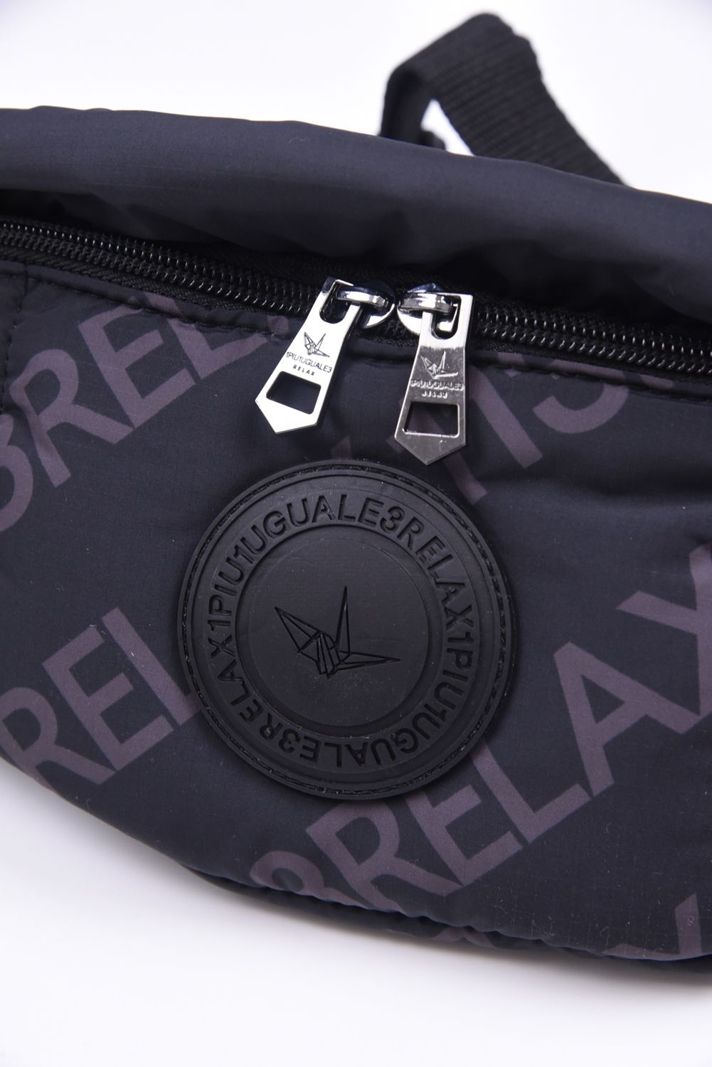 BATTING LOGO WAIST BAG / キルティング サークルロゴ ボディバッグ ブラック / ブラック