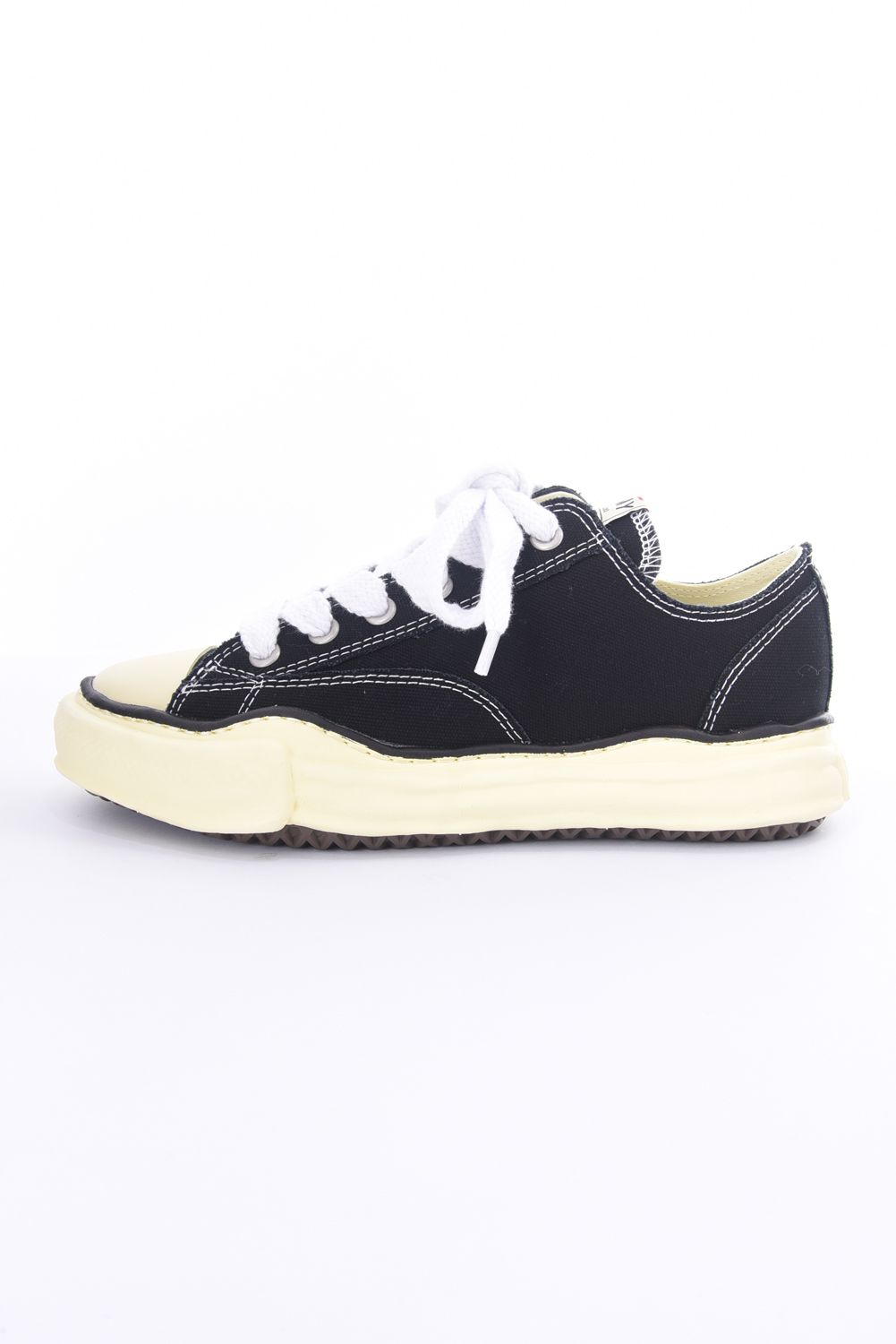 "PETERSON"LOW/original vintage color sole canvas Low-Top sneaker / キャンバスローカットスニーカー ブラック