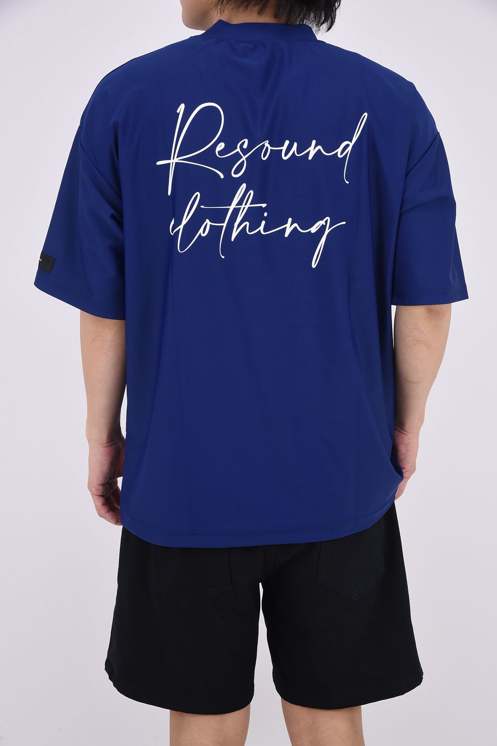 ID RUSH OVER TSHIRT / バックロゴ ラッシュガード 半袖Tシャツ ネイビー