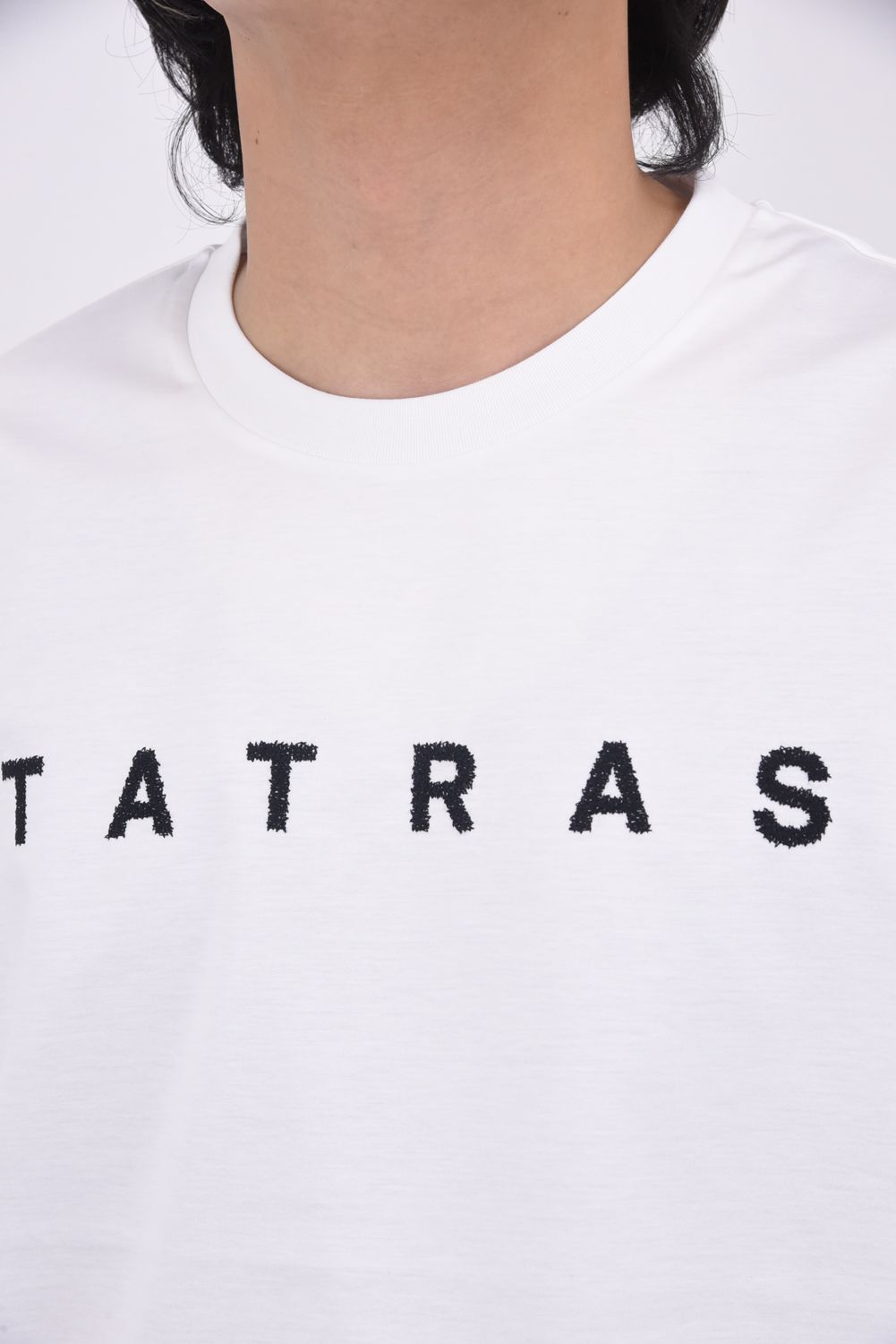 PARTINICO (パルティニコ) / ブランドロゴ刺繍 ハーフスリーブ Tシャツ ホワイト
