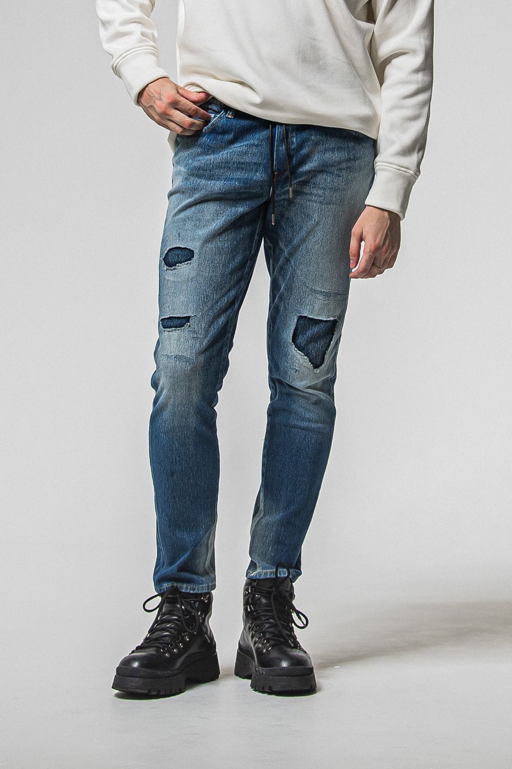 MICK DENIM JERSEY / デニム ジャージーンズ  (インディゴクラッシュ) (12月上旬入荷予定) ※オーダー締切：9月1日(月)18:00