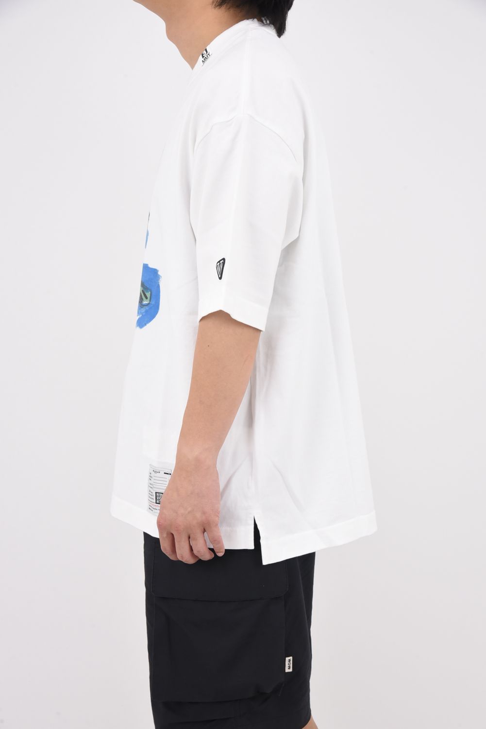 LEON Printed T-shirt / キャラクタープリント 刺繍ワッペン Tシャツ (ホワイト)