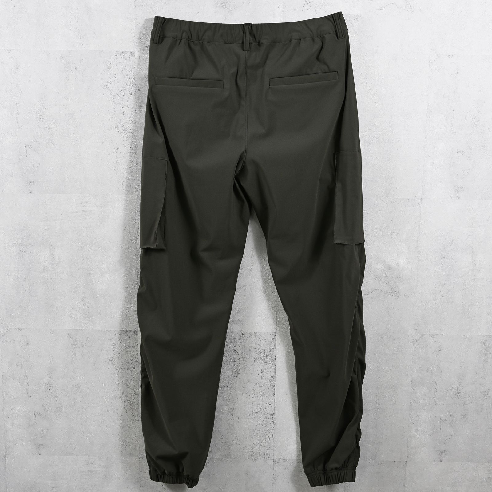 DAVID NYLON CARGO PANTS / ストレッチナイロン ミリタリーカーゴパンツ カーキ