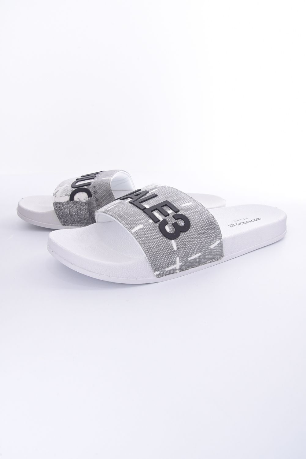 DENIM PRINT SANDALS / デニムプリント シャワーサンダル ホワイト