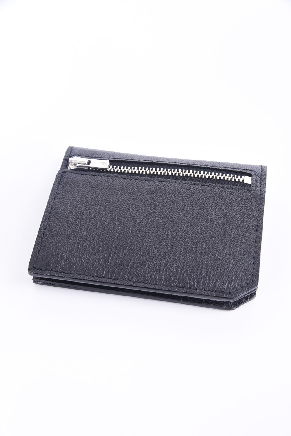 【残り1点】 SMART CARD WALLET / LA501GT2 ゴートレザー 二つ折りスマートカードウォレット ブラック / ブラック