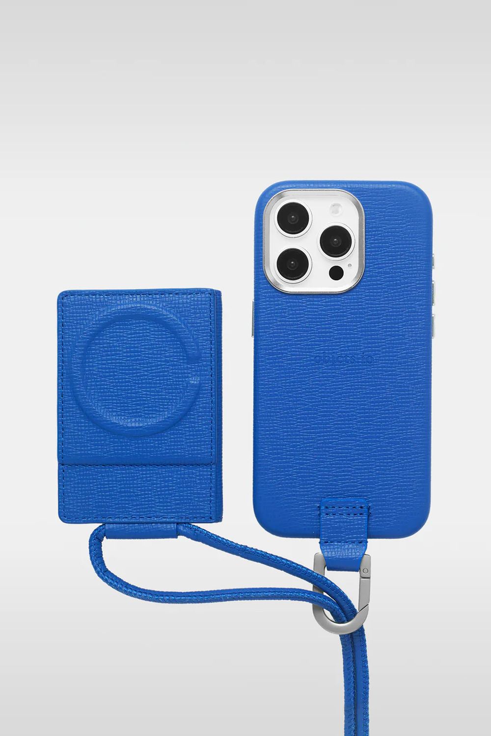 STRAPPED-ACCESSORY-MICROBAG / ストラップ付き MagSafe対応 ショルダーマイクロバッグ (ラピスブルー)