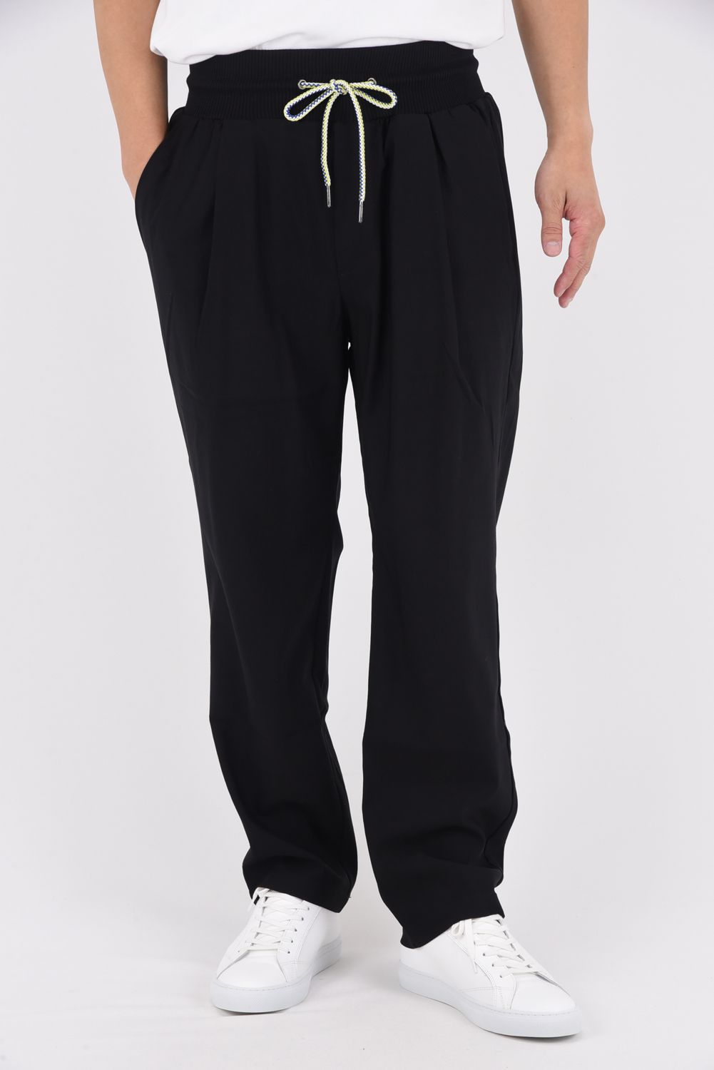 WIDE RIB PANTS / ワイド リブ パンツ ブラック