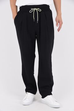 WIDE RIB PANTS / ワイド リブ パンツ ブラック