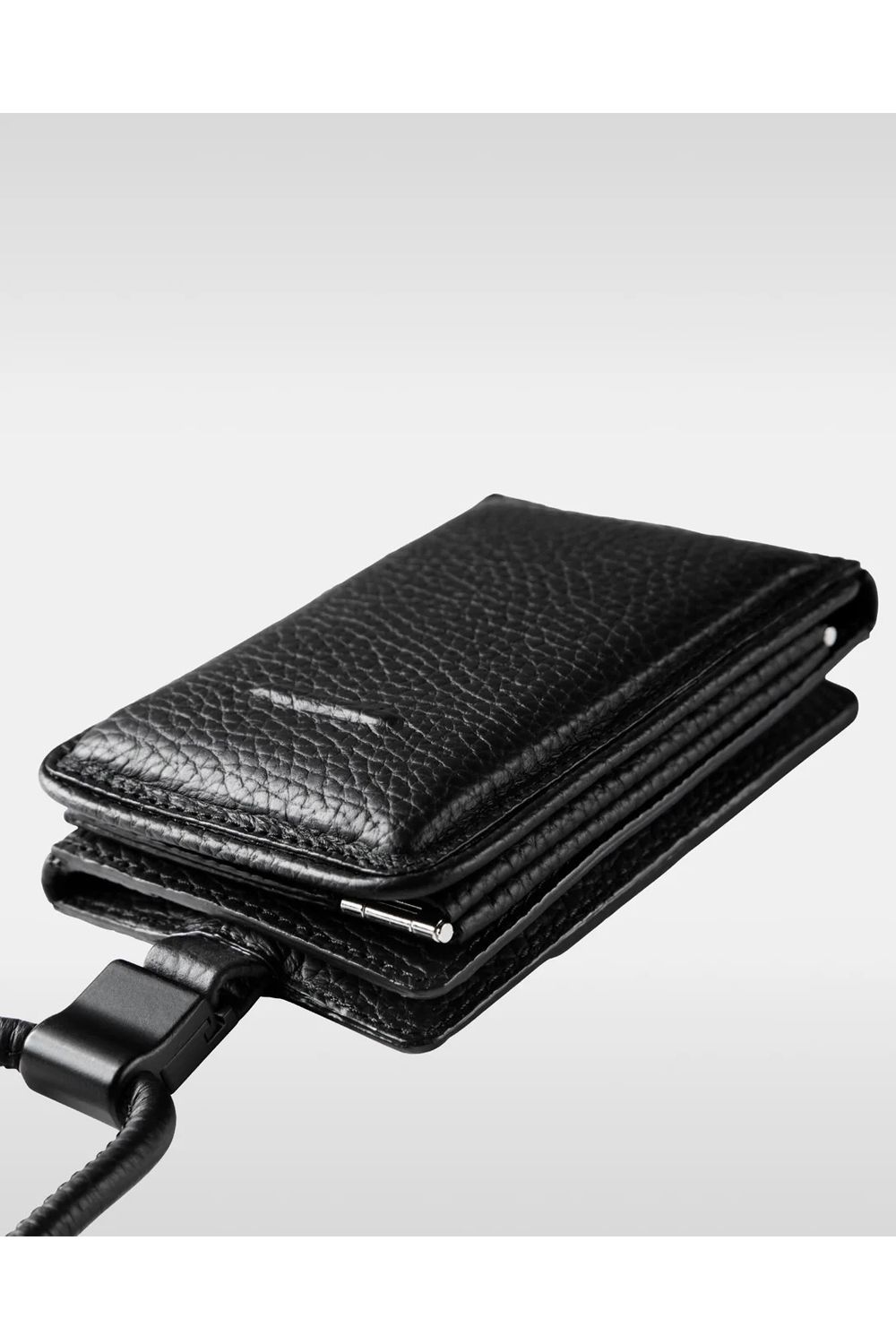 EXCHANGE-SHOULDER-WALLET-SET / ストラップ付き MagSafe対応 ショルダーコンポジションクロスボディウォレット (ブラック)